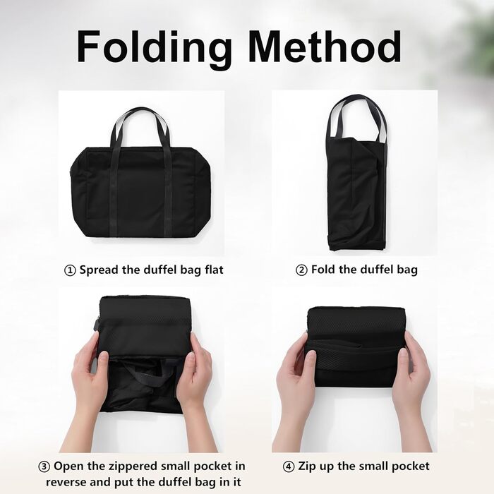 Органайзер для валіз 12 шт., водовідштовхувальний набір пакувальних кубиків, туристичний органайзер для багажу, сімейні подорожі, зберігання вдома (Чорний 1x маленький кубик + 1x 20л складана ручна сумка)