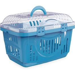 Транспортний бокс для котів Open Top, блакитний, 49 x 34 x 32 см