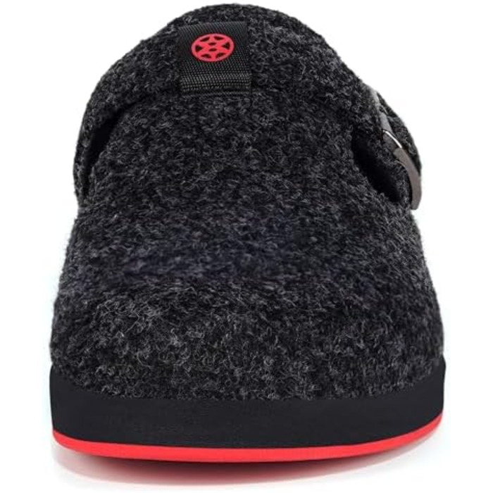 Тапочки халатні з фетру Gaatpot Winter для дому, теплі, чорні, розмір 36-46