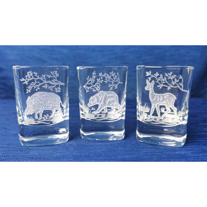 Набір стопок для горілки Art-Glass Myśliwskie, прозорі, 50 мл, 6 шт.