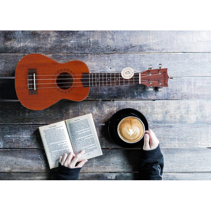 Укулеле Everjoys Sopran 21 дюйм: стартовий набір для дорослих з чохлом, тюнером, нотами та плектром