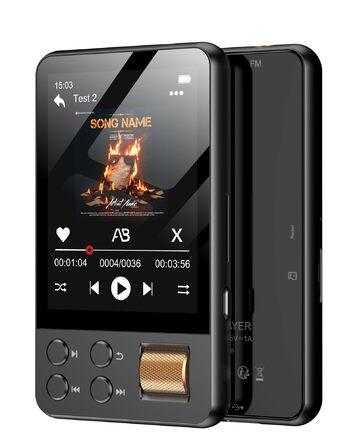 MP3 плеєр Hi-Res 64GB з Bluetooth 5.3, DSD DAC, підтримкою FLAC, 2.8