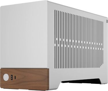 Корпус для ігрового ПК Fractal Design Terra Wood Walnut - mITX, PCIe 4.0, USB Type-C, анодований алюміній (срібло)
