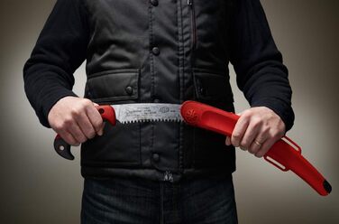 FELCO 630 Pruner (curved pruning saw, 33 cm blade, 120 mm cutting diameter, 495 mm length, tree saw including case)