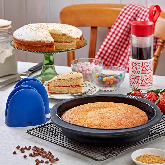 Силіконова форма для хліба та кексів WAFE BakeMate, складна, антипригарна, харчовий силікон, набір 2 шт.