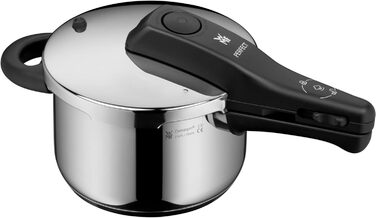 Швидкісний скороварка WMF Perfect One Pot 2,5 л, індукційна, з паровим клапаном, 2 режими готування, зручне управління однією рукою, для всіх типів плит, полірована нержавіюча сталь Cromargan, для однієї особи