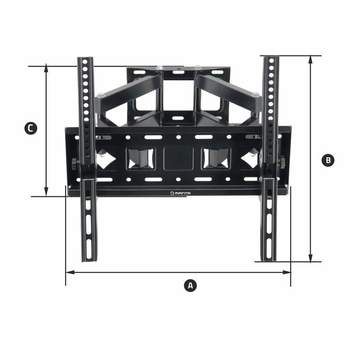 Кронштейн для телевізора Manta P60, настінне навісне кріплення для ТВ
