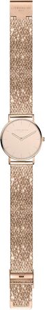 Годинник жіночий LIEBESKIND BERLIN – кварцовий, 34 мм, сітка з гліттером, водостійкий 5ATM, рожеве золото