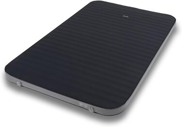 Самонадувний преміум килимок Qeedo Cloudmat Double L для кемпінгу та подорожей, м'яка ізоляційна повітряна матрацика з Soft Touch покриттям і подвійним клапаном, темно-синій, двоспальний