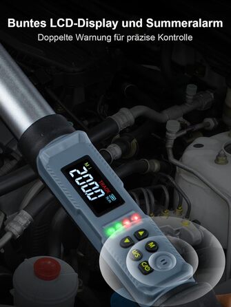 Цифровий шуруповерт з моментом, 2.66-53.1 In-lbs/ 1/4'' Drive, 17-340Nm, з індикатором крутного моменту, звуковим сигналом та LED-дисплеєм, 27 в 1