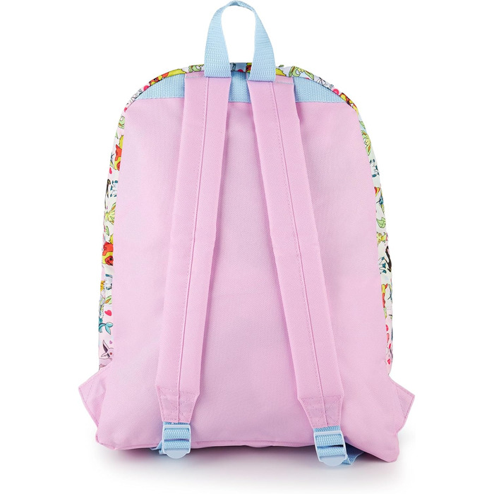 Рюкзак Pokemon для дівчаток: рожевий, з блискітками, дизайн Eevee Besties та Pikachu | Просторий для школи та розваг