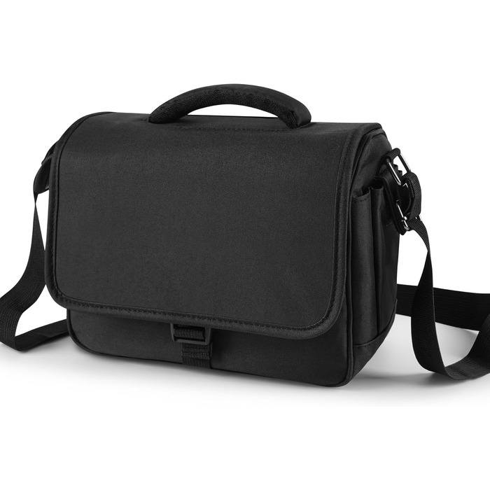 Водонепроникна сумка для камери SLR з дощовиком, ударостійка фотосумка з підкладкою, для щоденного використання (чорна)
