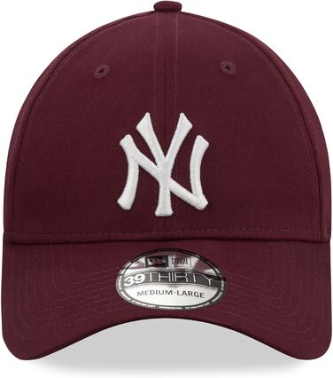 Кепка New Era MLB New York Yankees League Essential 39Thirty Stretch, Бордова, Зелена, Фіолетова (L-XL)