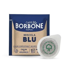 Кавові пади Caffè Borbone Blaue Mischung (Синя суміш), сумісні з ESE системою, 44 мм, 50 шт, біорозкладні