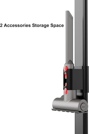 Стійка для пилососів Dyson V7, V8, V10, V11, V15, SV18, SV21 - док-станція для зберігання та зарядки, сіра