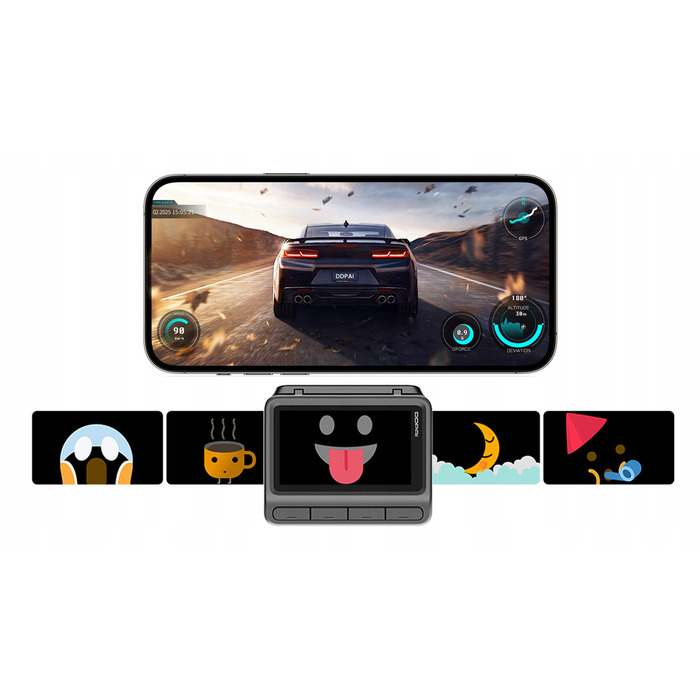 Відеореєстратор DDPAI Z60 Pro 4K HDR з GPS, Wi-Fi, Bluetooth та карткою пам'яті 128ГБ