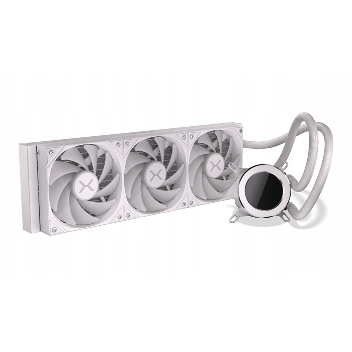 Рідинне охолодження AIO KRUX HydroGlance 360 ARGB LCD White, LCD-дисплей