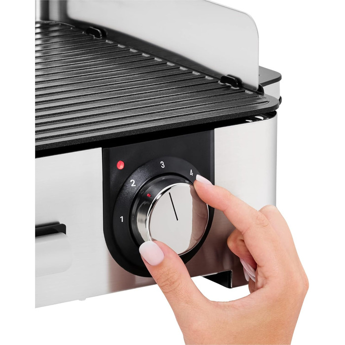 Електрогриль WMF Lono Master Grill: 50x28 см, 2 зони нагріву, нержавіюча сталь, для барбекю