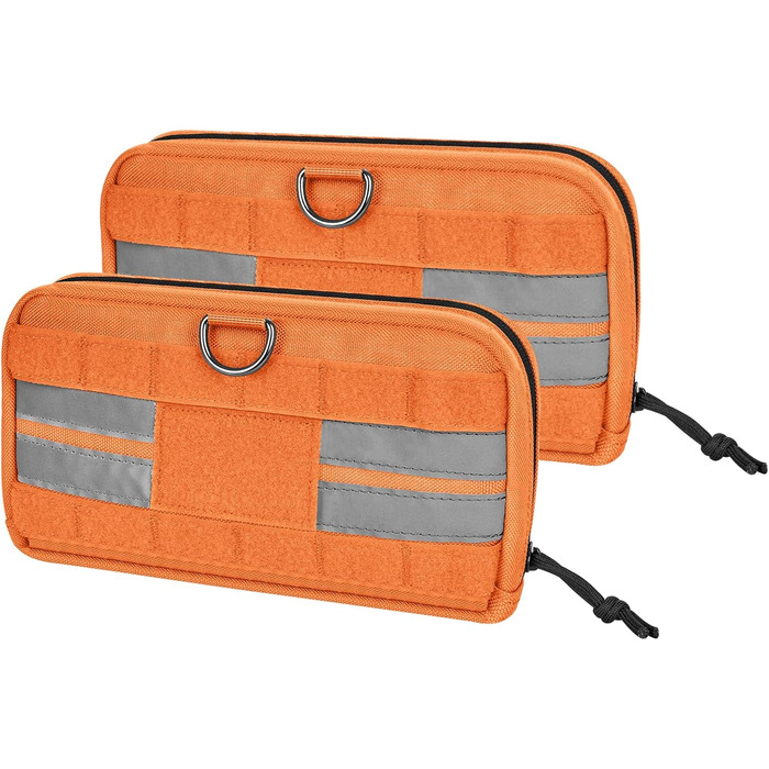 Футляр для корму OneTigris для собак (23,5x13x5 см), 2 шт., MOLLE система, тактичне спорядження, тренування, оранжевий