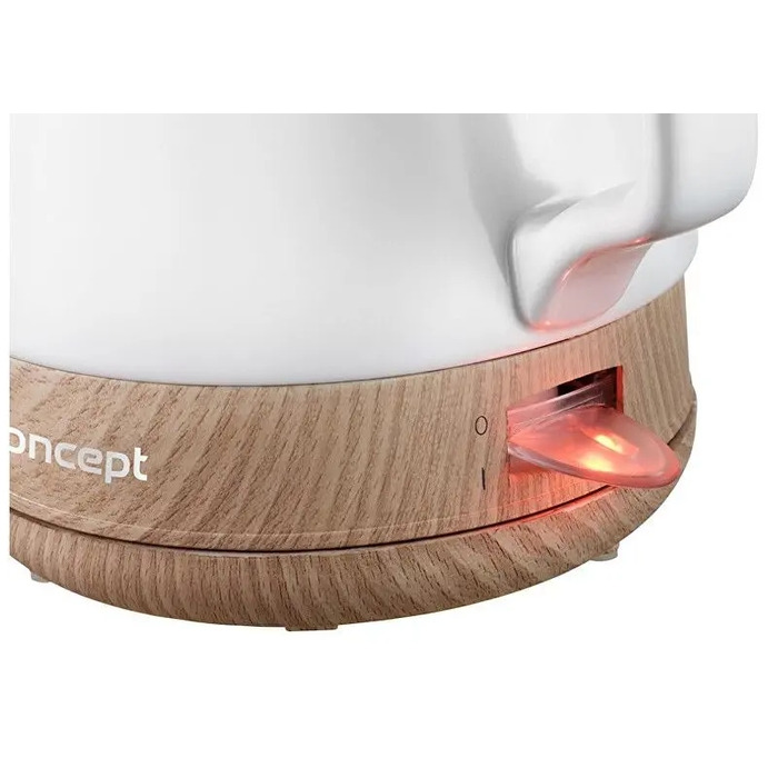 Електричний чайник Concept RK0060, 1200 Вт, 1 л, білий, керамічний