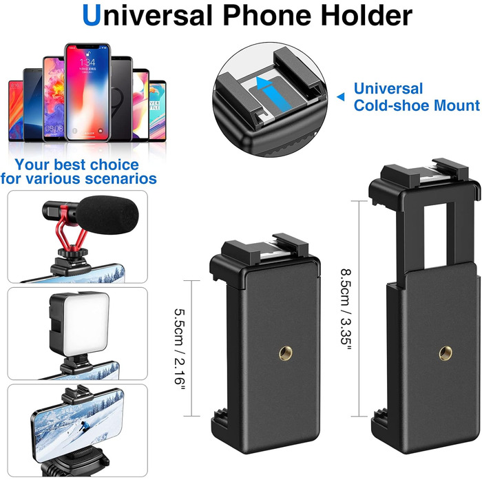 Штатив для камери CAMOLO 67' з сумкою: для фото та відеозйомки, YouTube, Vlogging, DSLR, Android, iPhone