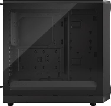 Корпус для ПК Fractal Design Focus 2 Black з темним склом та сітчастою передньою панеллю. В комплекті 2 вентилятори 140 мм. ATX