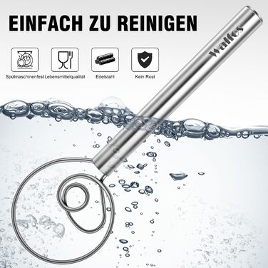 Набір міксерів Walfos (2 шт.) - нержавіюча сталь, 13 см + 18 см. Зручні ручки, для збивання яєць, приготування, змішування та збивання.
