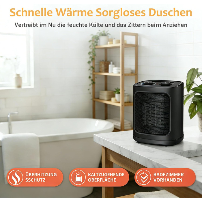 COWSAR Масляний радіатор обігрівач: енергозбереження, швидкий нагрів, 3 режими, захист від перекидання та перегріву, 1200W, для вітальні та спальні (Антрацит)