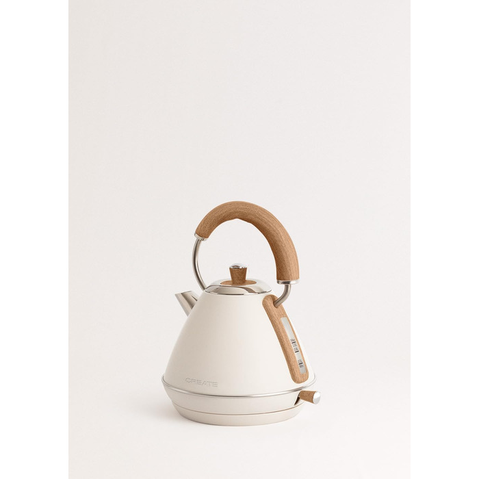 Retro Electric Kettle - 1L Cream White - Fast Boil, Auto Shutoff, Anti-Scale Filter