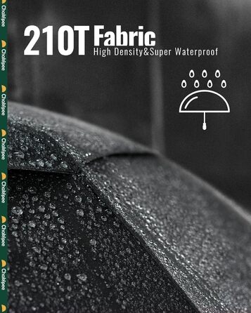 Чорний парасолька-тростина, великий, стійкий до вітру, автоматичний, для чоловіків та жінок, діаметр 102 см, 9 спиць, тканина 210T