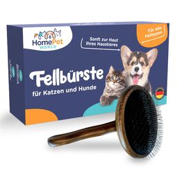 Двостороння щітка для собак і котів HomePetWorld 2 в 1 - для догляду за довгою та середньою шерстю, видаляє підшерсток та запобігає утворенню ковтунів