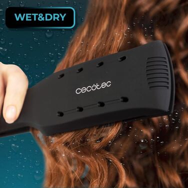Плойка Cecotec Ritualcare 900 Max з широкими пластинами, 55W, керамічне покриття з кератином та аргановою олією, іонізація, XL пластини, 3м кабель з обертанням 360°
