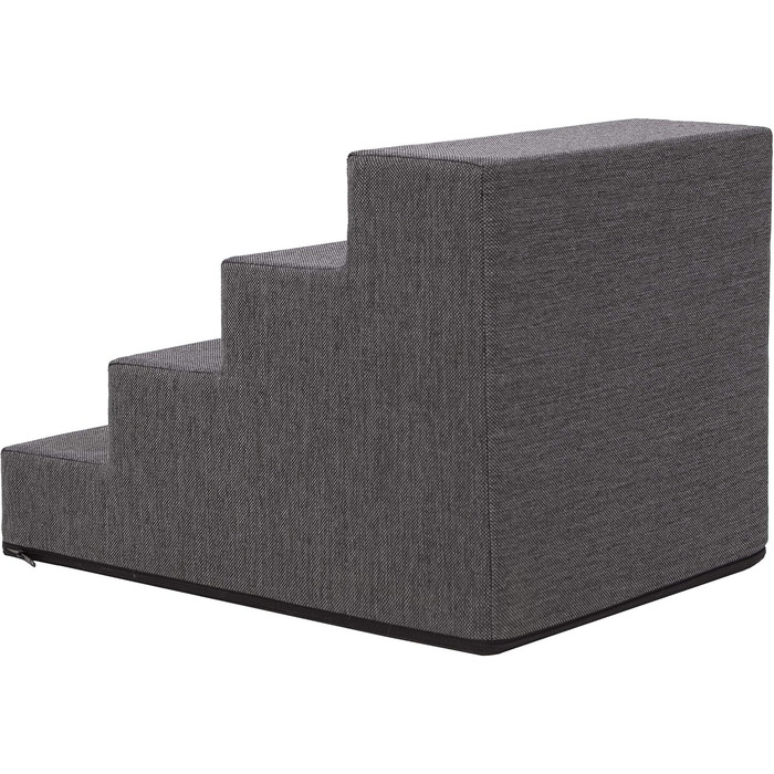 Сходинка для собак та котів Tiertreppen - пандус з 4 сходинок, сірий, висота 40 см