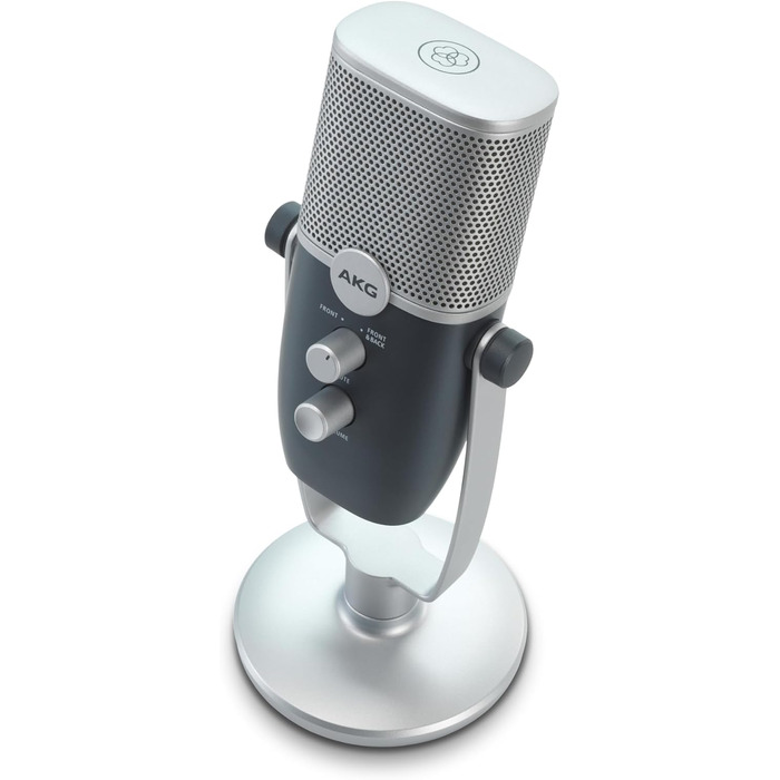 AKG Ara USB-C конденсаторний мікрофон для подкастів, відео, геймінгу та стрімінгу, синьо-сріблястий