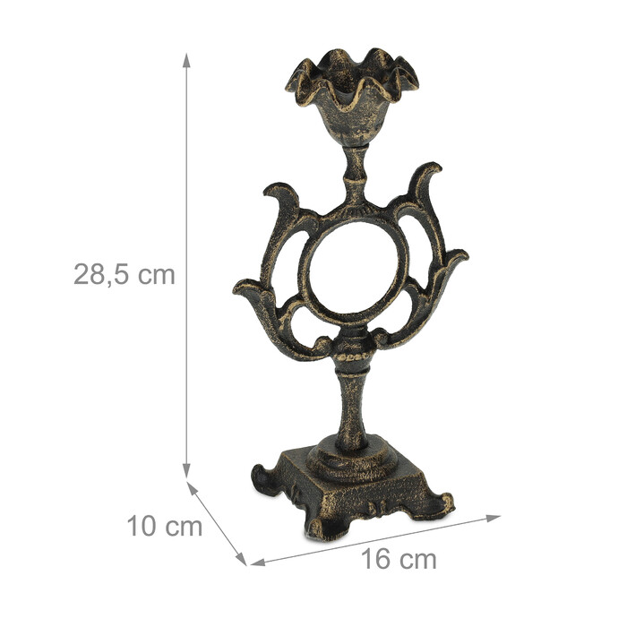 Relaxdays Antique Candle Holder