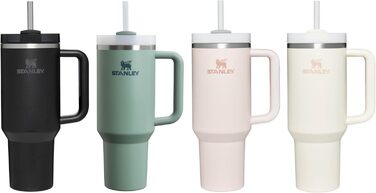 Stanley Quencher H2.0 Flowstate Water Bottle with Straw 1.2L - Thermobeaker Keeps Drinks Cold for 11 Hours - 48 Hours Iced - Dishwasher Safe - BPA-Free Thermos Flask - Stainless Steel Drinking Cup
