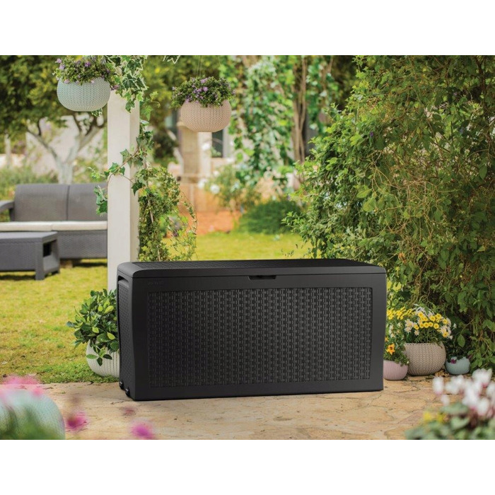 Садова скриня Keter Samoa Rattan Box 270 л, коричнева