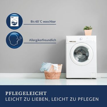 Ковдра billerbeck Faser E21 King з алое вера, всесезонна, середня теплість, 135x200 см, біла