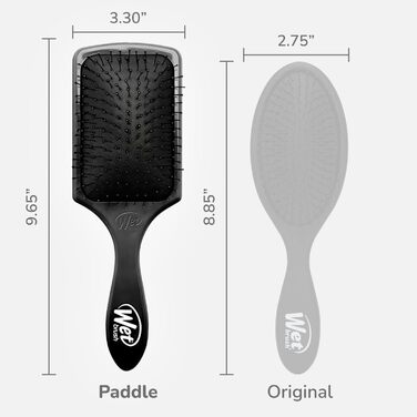 WET BRUSH Paddle Detangler Brush чорного кольору - щітка для розчісування мокрого волосся, 1 шт.