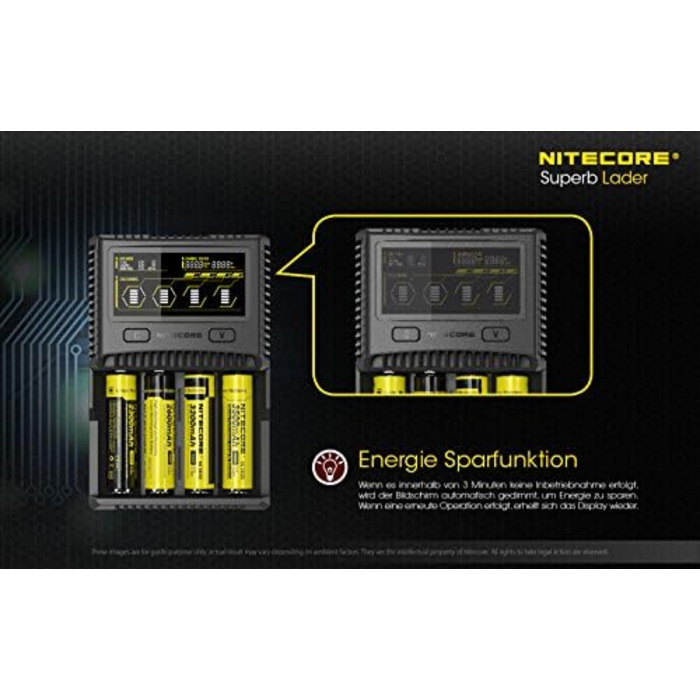 Зарядний пристрій Nitecore SC4 4-канальний для Li-Ion, NiMH, NiCd акумуляторів з LCD-дисплеєм