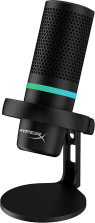 HyperX DuoCast – USB-конденсаторний мікрофон з RGB-підсвічуванням, поп-фільтр, для PC, PS5, PS4, Mac, чорний