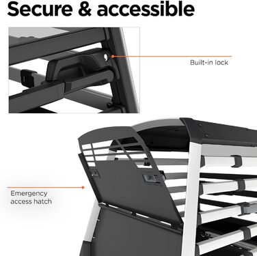 Трейлер для собак Thule Allax XL (Чорний/Алюміній) - переносна переносна клітка для собак в автомобіль
