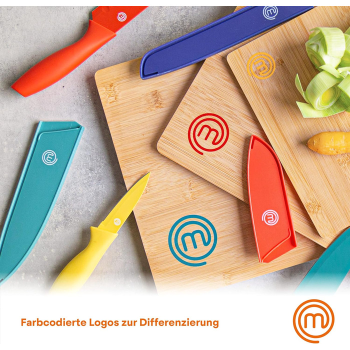 Набори дерев'яних обробних дощок MasterChef: великий (38x27,5 см), середній (34x23,5 см), маленький (23x15 см) з канавкою для соку, 3 шт.