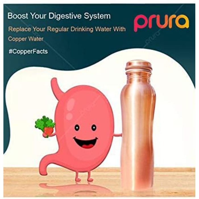 Copper water bottle with diamond cut design, leak-proof, Ayurvedic drinking vessel, copper vessel for sports, gym, outdoors, yoga (Design 3)