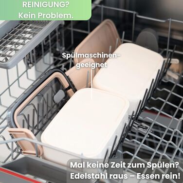 Бенто-бокс 'Taylor', 2 яруси з відділеннями, преміум нержавіюча сталь, без BPA, з посудом, для їжі на виніс, Meal Prep для дорослих, витримує мікрохвильову піч, герметичний