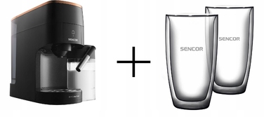 Капсульна кавомашина Sencor SCC 3000BK, 19 бар, чорна