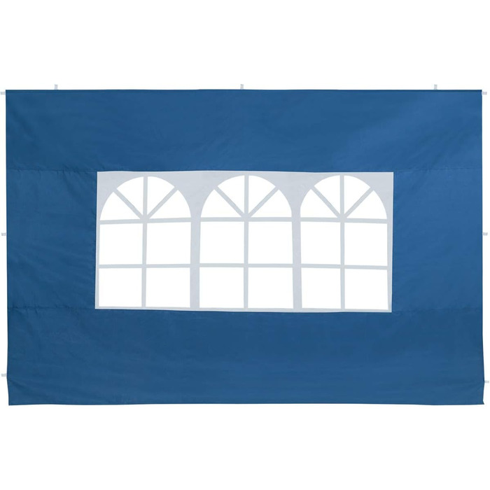 Deuba® 2-piece side walls, 3x2 m each, water-repellent, side windows, zipper closures, securing straps, pavilion, folding pavilion, garden tent, party tent, 6x3m (Blue)