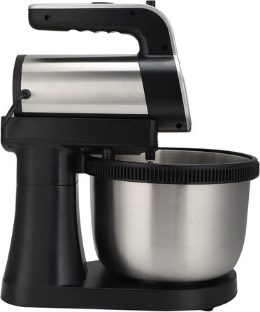 Stand Mixer, 2-in-1 1000W 5-Speed Tilt-Head Electric Hand Mixer with 4-Liter Stainless Steel Bowl, Dough Hooks, Whisk, and Beaters, Multifunctional Household Kitchen Mixer for Everyday Use