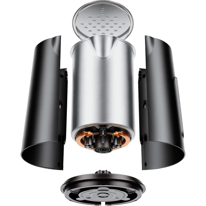 Електричний чайник Aeco AQA NEO з нержавіючої сталі, 1.7 л, 2150 Вт, без BPA, фільтр від накипу, бездротовий, CoolTouch, шампань срібло (Aqa Elite (чорний матовий))