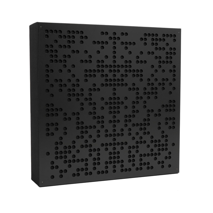 Акустична панель Bluetone Acoustics Binary AbFuser — поглинач та дифузор для звукоізоляції домашнього кінотеатру, студії та вітальні (50x50x5 см, графіт)